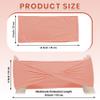 MDS Pack of 250 Spandex Chair Sashes Bows Elastic Stretch Dining Chair Bands Ties Without Slider Buckle Universal fits for Wedding Baby Shower Birthday Party Banquet Event Decoration - Coral Peach view 2