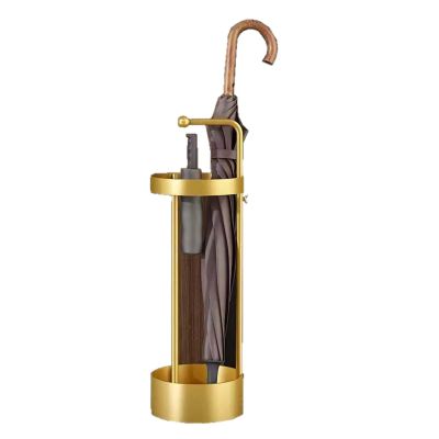 YSUEFIJO Metal Umbrella Stand for Entryway, Round Umbrella Holder for Entryway, Free Standing Umbrella Holder Bin, Canes Walking Sticks Holder, Space Saving Organizer, for Home Office