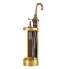 YSUEFIJO Metal Umbrella Stand for Entryway, Round Umbrella Holder for Entryway, Free Standing Umbrella Holder Bin, Canes Walking Sticks Holder, Space Saving Organizer, for Home Office view 1