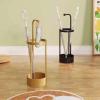 YSUEFIJO Metal Umbrella Stand for Entryway, Round Umbrella Holder for Entryway, Free Standing Umbrella Holder Bin, Canes Walking Sticks Holder, Space Saving Organizer, for Home Office view 2