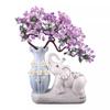 Artificial Bonsai Tree Home Living Room Entrance TV Wine Cabinet Decoration Housewarming New Home Gift Jade Carving Ornament Office Decoration Bonsai view 1