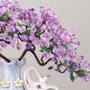 Artificial Bonsai Tree Home Living Room Entrance TV Wine Cabinet Decoration Housewarming New Home Gift Jade Carving Ornament Office Decoration Bonsai view 3