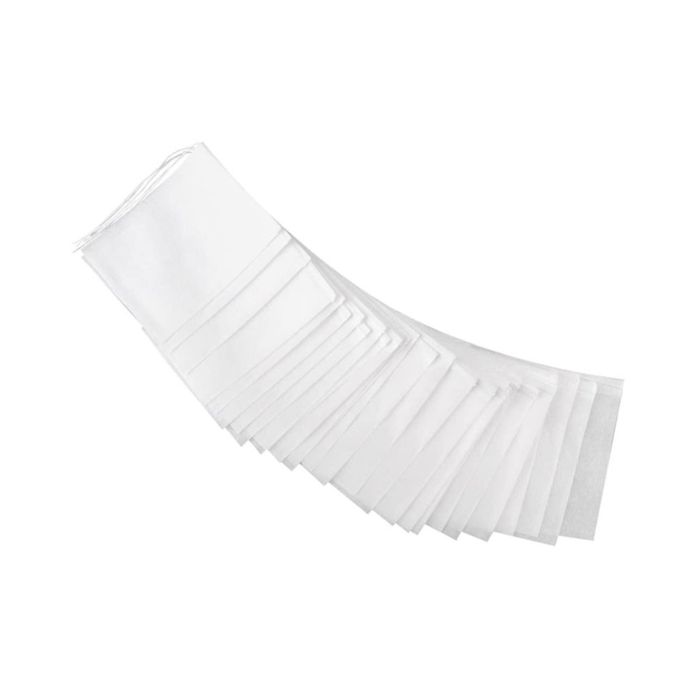Cabilock 100pcs Drawstring Tea Bag Filter Pouch Empty Tea Bags Food-grade Filter Paper for Home and Office Use