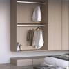 Closet Rod for Hanging Clothes, Bedroom Aluminium Oval Closet Tension Rod for Hanging Clothes Heavy Duty, Closet Clothes Rod with Flange Sockets & Screws, for Wardrobe/Bedroom/Bathroom/Shoe Cabinets ( view 2