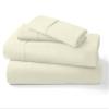 Neerahi Pure 100% Certified Organic Cotton Bed Sheet Set 1000 Thread Count, Crisp and Cooling Sateen Weave, Soft Breathable, Eco-Friendly, 4 Piece Bedding Set, 12" Deep Pocket -(Ivory, Short Queen) view 1