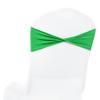 MDS Pack of 10 Spandex Chair Sashes Bows Elastic Stretch Dining Chair Bands Ties Without Slider Buckle Universal fits for Wedding Baby Shower Birthday Party Banquet Event Decoration - Light Green view 1