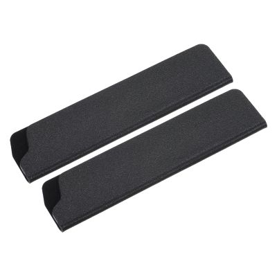 M METERXITY 2 Pack ABS Knife Sheaths - Kitchen Knife Protectors Covers Universal Knife Edge Guards, Apply to Santoku Knife Kitchen (5 Inch, Black)
