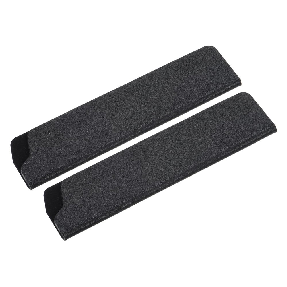 M METERXITY 2 Pack ABS Knife Sheaths - Kitchen Knife Protectors Covers Universal Knife Edge Guards, Apply to Santoku Knife Kitchen (5 Inch, Black)