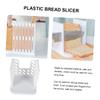 Ciieeo Home Kitchen Plastic Bread Slicer Cutter Lightweight Toast Slicing Tool with Tray for Easy Cleanup and Uniform Cuts for Homemade Bread Sandwiches and More view 2