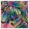 BAKYAR Natural Crystal Rough Natural Rock Quartz dot Multi-Color Electroplating Color Crystal dot Reiki (Size : 1000g) view 3