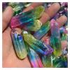 BAKYAR Natural Crystal Rough Natural Rock Quartz dot Multi-Color Electroplating Color Crystal dot Reiki (Size : 1000g) view 4