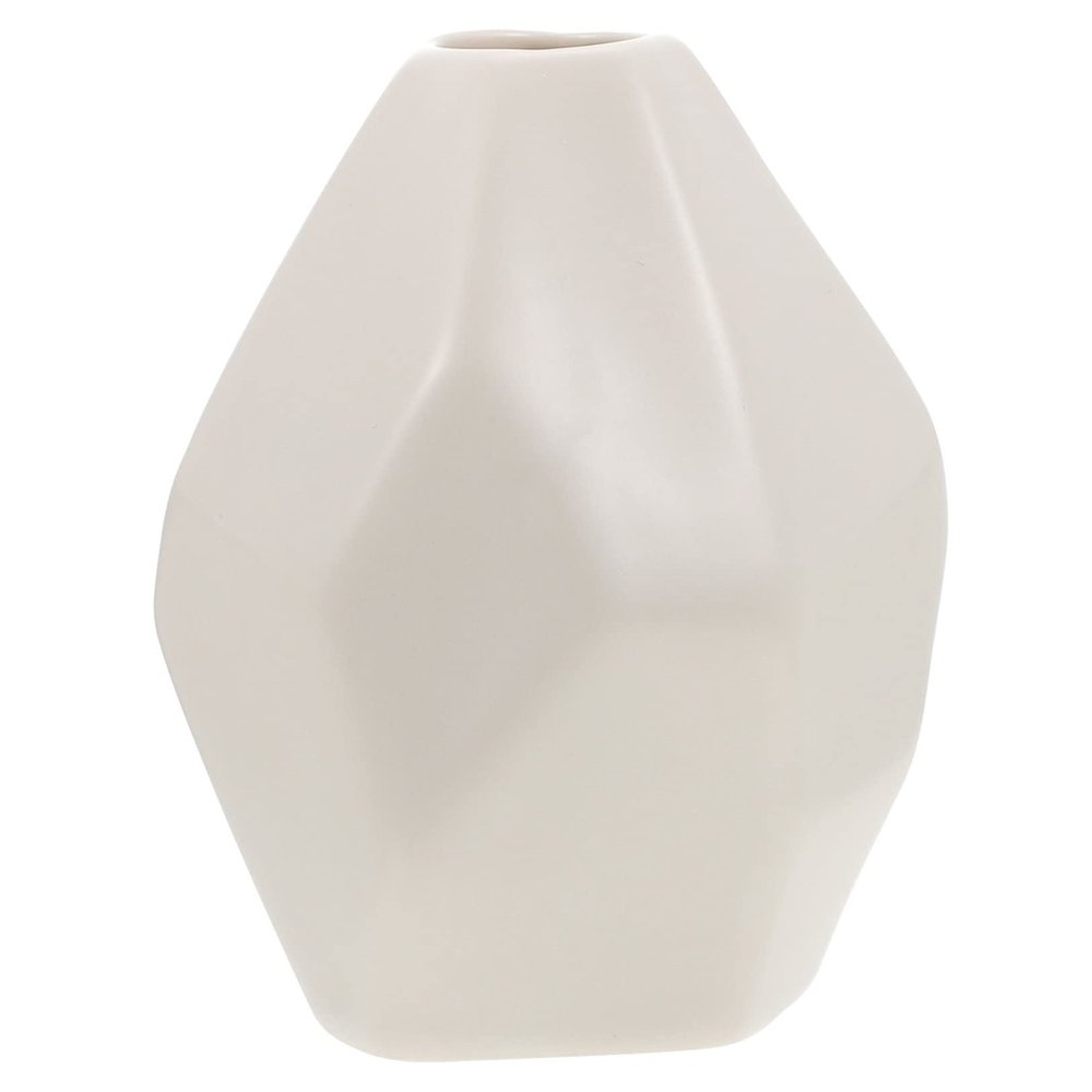 ABOOFAN Ceramic Dried Flower Vase Elegant Multi-Sided Modern Decor for Home Office Event Centerpieces and Artful Arrangement Container for Bouquets and Floral Displays