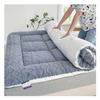 OBONG Taffron Mattress Topper Queen Ultra Soft and Breathable Mattress Pad Plush Pillow Top King Twin Extra Thick Comfort Quilted Bed Mattresses Toppers (Color : Blue, Size : King-180 * 200cm) view 1