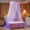 XHCTNN Single Layer Yarn Princess Bed Curtain - Butterfly Decorative Mosquito Net Bed Valance, Round Dome Simple Style Universal Girl Bedroom Bed Canopy Household Supplies(F,106 * 433") view 1