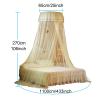 XHCTNN Single Layer Yarn Princess Bed Curtain - Butterfly Decorative Mosquito Net Bed Valance, Round Dome Simple Style Universal Girl Bedroom Bed Canopy Household Supplies(F,106 * 433") view 2
