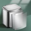 Kitchen Trash Can Nordic Style Square Stainless Steel Foot Silent Trash Can Living Room Kitchen Bedroom Bathroom Stainless Steel Trash Can Office Trash Can Wastebaskets ( Color : A , Size : 9L ) view 4
