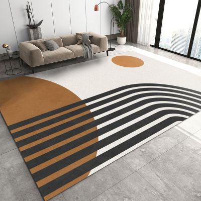 ERAYNA Bohemian Sun Line Area Rugs, Line Geometry Art Indoor Non-Slip Kids Rug, Upholstery Rug with Non-Slip Backing for Kids Boys Girls Bedroom Living Room Dining Room Study 4ftx6ft