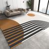 ERAYNA Bohemian Sun Line Area Rugs, Line Geometry Art Indoor Non-Slip Kids Rug, Upholstery Rug with Non-Slip Backing for Kids Boys Girls Bedroom Living Room Dining Room Study 4ftx6ft view 1