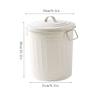 EERINESS Kitchen Trash Can Trash Can with Lids Kitchen Trash Can Round Trash Can Wastebasket with Press Type Lid Can Bathroom Bedroom Office Office Trash Can Wastebaskets view 2