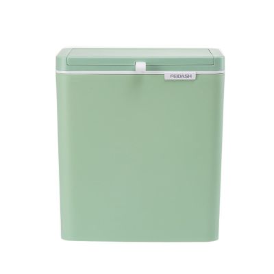 Kitchen Trash Can Kitchen Trash Can Hanging Cabinet Door Wall Hanging Storage Bucket Toilet Bathroom Wall Hanging With Cover Classification Office Trash Can Wastebaskets ( Color : C , Size : Small )