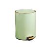 Kitchen Trash Can Trash Can Household Stainless Steel Trash Can Living Room Kitchen Large Capacity Bathroom With Foot Pedal Waste Paper Basket With Lid Office Trash Can Wastebaskets ( Color : Green , view 1