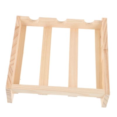 Ciieeo Rack Display Stand Solid Wine Holder for Home Bar for Bottles Rustic Style for Kitchen Dining Room