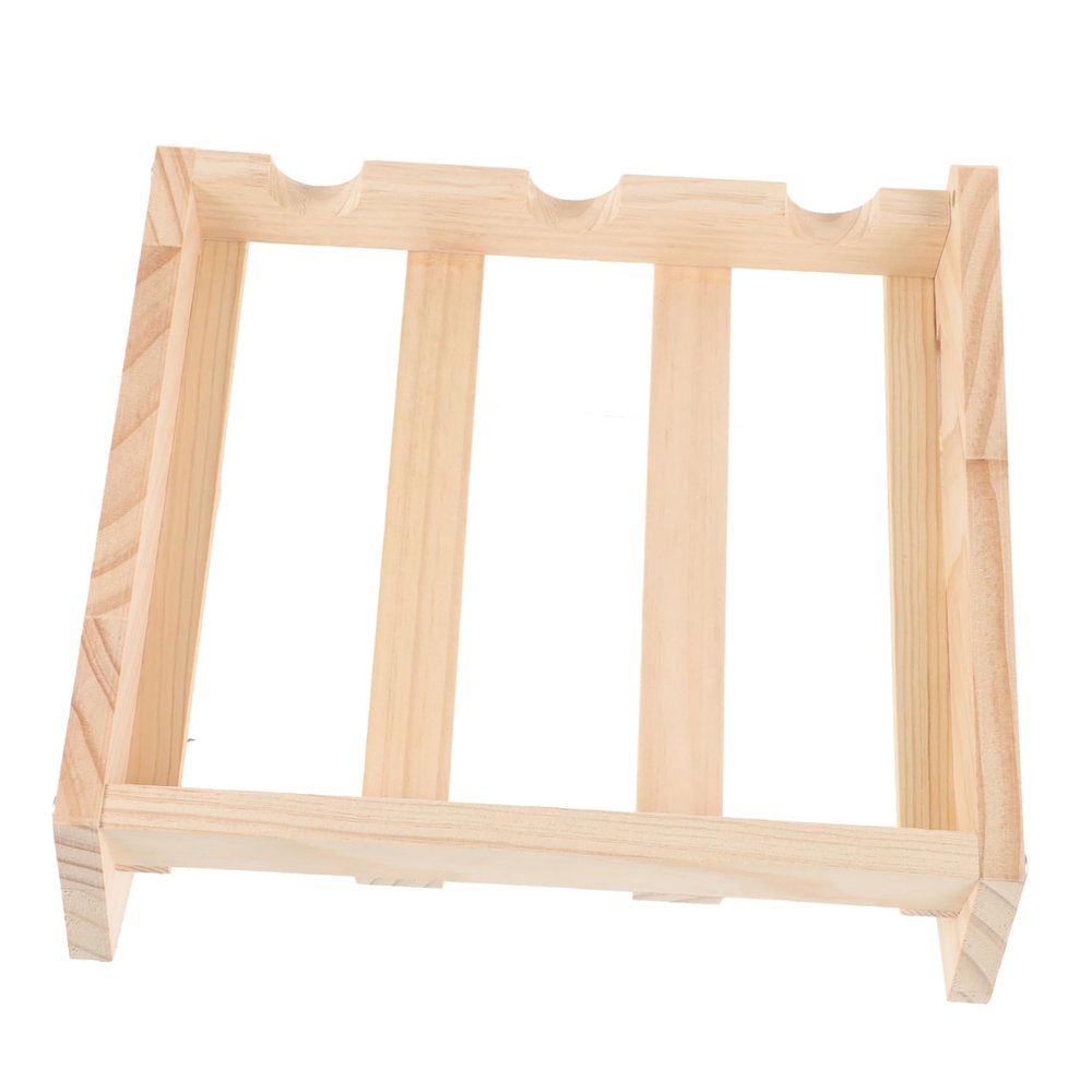 Ciieeo Rack Display Stand Solid Wine Holder for Home Bar for Bottles Rustic Style for Kitchen Dining Room
