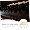 Ciieeo Rack Display Stand Solid Wine Holder for Home Bar for Bottles Rustic Style for Kitchen Dining Room view 2