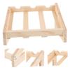 Ciieeo Rack Display Stand Solid Wine Holder for Home Bar for Bottles Rustic Style for Kitchen Dining Room view 3
