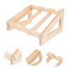 Ciieeo Rack Display Stand Solid Wine Holder for Home Bar for Bottles Rustic Style for Kitchen Dining Room view 4
