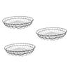 Cabilock 3 Pcs French Fry Basket Large Size Bread Basket Wire Construction Ideal for Snack Holding view 1