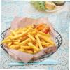 Cabilock 3 Pcs French Fry Basket Large Size Bread Basket Wire Construction Ideal for Snack Holding view 3