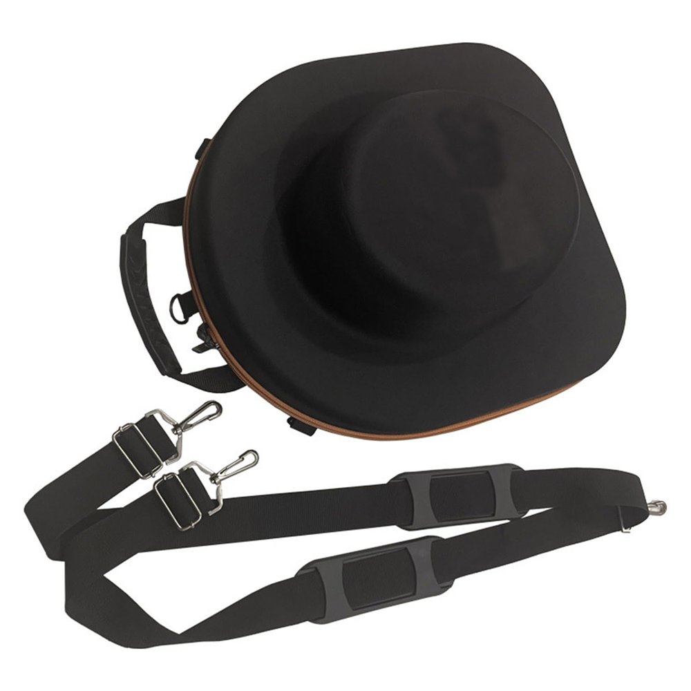 Cowboy Hat Travel Case - Portable Cowboy Hat Storage Box Crush Proof Hat Carrier Case for Travel Protects up to 2 Cowboy with Carrying Handle, Shoulder Strap, Luggage Strap