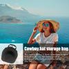 Cowboy Hat Travel Case - Portable Cowboy Hat Storage Box Crush Proof Hat Carrier Case for Travel Protects up to 2 Cowboy with Carrying Handle, Shoulder Strap, Luggage Strap view 4