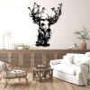 Yemwot Deer Tree Metal Wall Art, Metal Branchs Wall Decor, Deer Head Tree Decor, Nature View Art, Wildlife Farmhouse Hangings for Living Room Bedroom (18"x 24"| 48x62cm, Sliver) view 3
