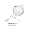 Cabilock 2pcs Efficient Flour Strainer Mesh Sieve Stainless Steel Mesh Strainer Easy Sifting Home Use view 2