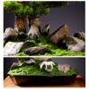 Artificial Plants Artificial Bonsai Tree Indoor Large Fake Plants Decor with Ceramic Pots Red Leaves and Pony Sculpture for Home Table Office Desk Bedroom Living Room Decorations Fake Plants Decor view 3