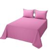 1014 TC New Egyptian Cotton 4 PC Sheet Set Stripe & US Twin, Pink_Full view 1