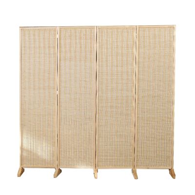 3/4/ 5 Panel Room Partition, Floor Standing Folding Privacy Partition Wall Decoration, Independent Wall Divider Screen for Room Separation, Suitable for Cafe/Tea Room/Restaurant (Size : W50xH170/4pan