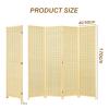 3/4/ 5 Panel Room Partition, Floor Standing Folding Privacy Partition Wall Decoration, Independent Wall Divider Screen for Room Separation, Suitable for Cafe/Tea Room/Restaurant (Size : W50xH170/4pan view 2