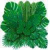 Decopom Palm Leaves Artificial Tropical Monstera 36Pack 6 Kinds Large Small Green Fake Palm Leaf with Stems view 1