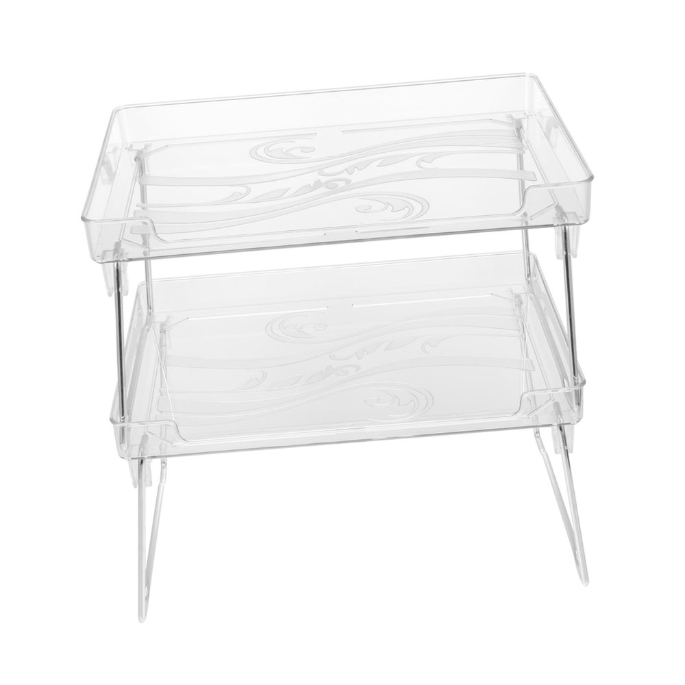 Ciieeo Transparent Multi-function Kitchen Storage Rack Simple Organizer for Spice and Seasoning Bottles Stylish and Design Efficient Desktop Shelf for Home Use