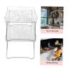 Ciieeo Transparent Multi-function Kitchen Storage Rack Simple Organizer for Spice and Seasoning Bottles Stylish and Design Efficient Desktop Shelf for Home Use view 4