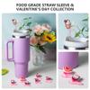 6-Piece Sweet Valentine's Day Straw Covers for Stanley Cup, 0.4in/10mm Diameter Straw Toppers Cap,Compatible with Stanley 20 30&40 0z Cup, Dust-Proof Straw Caps for Water Bottle view 3