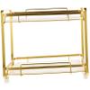 LIFKOME Bathroom Countertop Organizer Elegant Marble Design Cosmetic Storage Shelf with Feet for Makeup Shampoo and Toiletries Easy to Clean and Install view 1