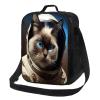 Yioniii Cute Cat in a Space Suit with Blue Eyes pattern Lunch Box Reusable Insulated Totes Lunch Bag Thermal Cooler for Men Women Work Office Beach Picnic Travel1 view 1
