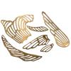LiuliuBull Fish Filigree for Stained Glass Lamp Shade, 3PCs per Set view 1