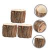 LIFKOME 3pcs Bark Flower Pots Rustic Planting Containers for Cacti and Floral Arrangements Home Decor for Table Centerpieces and Garden Display view 4
