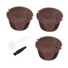 HomeLoft Basics 2sets Reusable Coffee Strainers Filters for Cups Includes Brush Spoon Easy to Brewing Tools for Home Use view 4