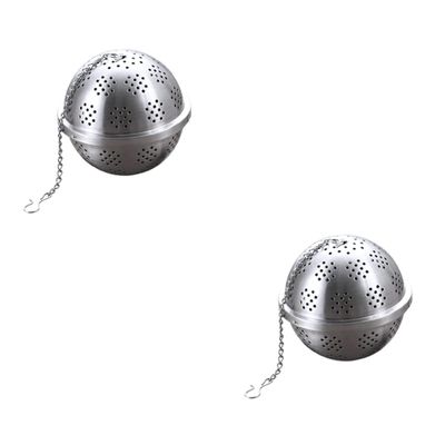 Cabilock 2pcs Stainless Steel Mesh Tea Infuser Clip Xl Reusable Spice Filter for Loose Leaf Spice Brewing Tea Diffuser for Mugs Pitchers